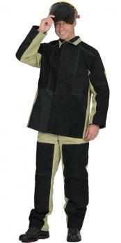 Костюм сварщика: куртка, брюки брезентовый со спилком (2,7 кв.м) тип Б (Ч3)