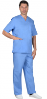 Костюм хирурга универсальный: блуза, брюки голубой (СТ) 