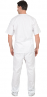 Костюм пекаря универсальный: блуза, брюки белый_1