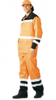 Костюм "Магистраль-Мастер": куртка, п/комб. оранжевый с чёрным и СОП