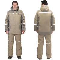 Костюм "Озон" зимний: куртка, брюки св. оливковый с т. оливковым 