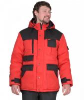 Куртка зимняя 5501 красная с черным (Ч3)