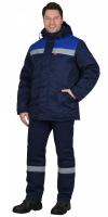 Костюм "Рост-Норд" зимний: куртка, брюки, темно-синий с васильковым тк. Гретта