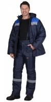 Костюм "Рост-Норд" куртка, брюки, темно-синий с васильковым тк. Оксфорд