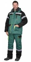 Костюм "Титан" зимний: куртка дл., п/к. зеленый с черным и СОП-50 мм тк. Гретта_0