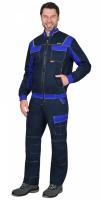 Куртка "Карат-Росс": темно-синяя с васильковым (Ч3)