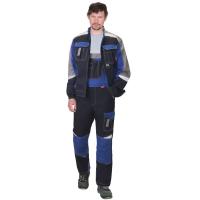 Куртка "Фаворит-Мега-Росс": синяя с васильковым и серым, СОП (Ч3)